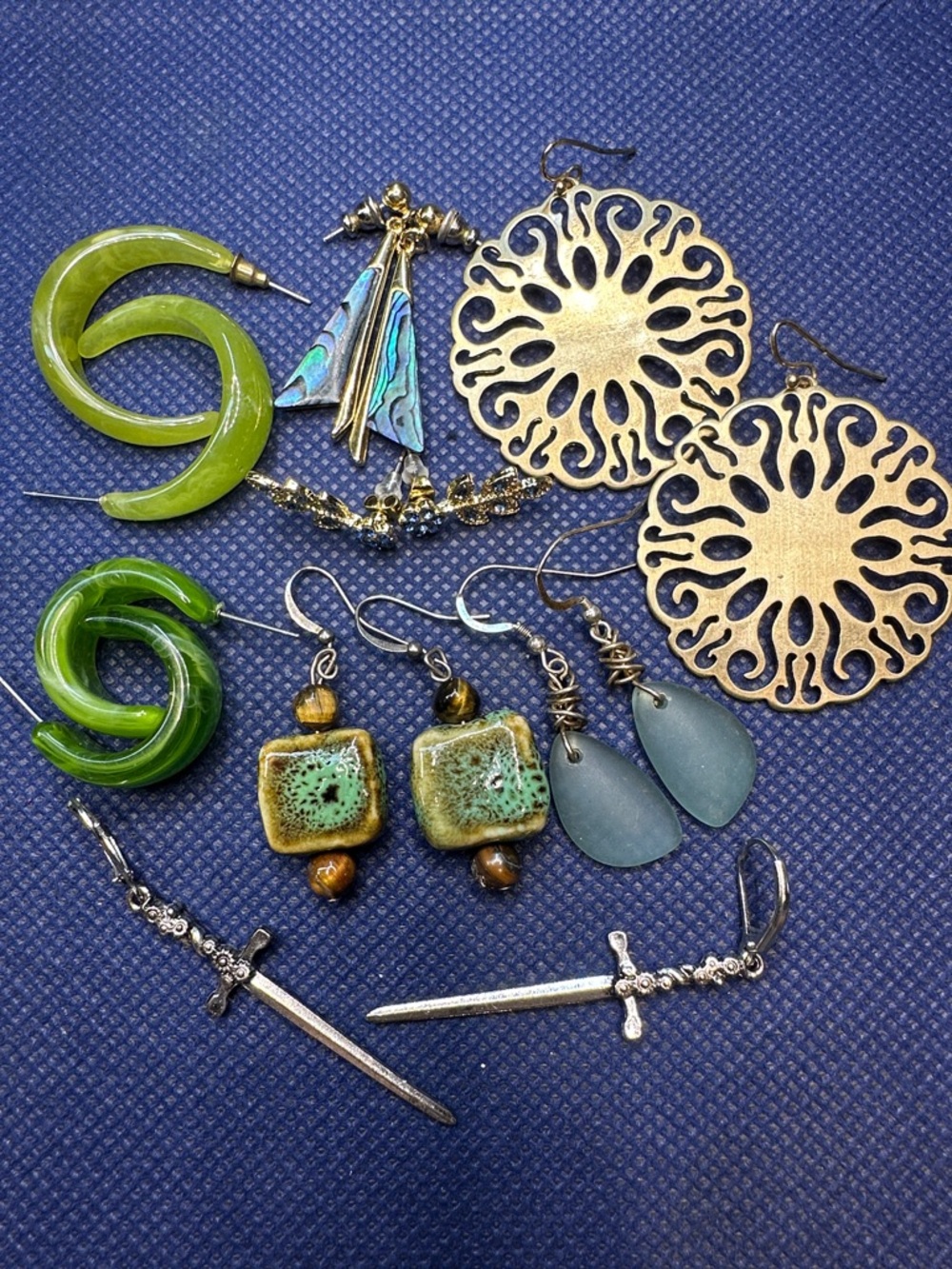 Earrings Jewelry Lot 8 Pairs